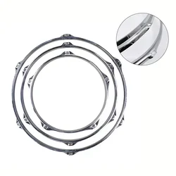 Snare Drum Hoop Ring Rim Zinc Alloy For 8/10/12/14 Inch Snare Drum Percussion Instrument Parts Accessories Heavy Duty Rim Guard