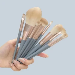 Set di pennelli per trucco soffici morbidi blu per cosmetici fondotinta fard in polvere ombretto Kabuki Blending Makeup beauty tool