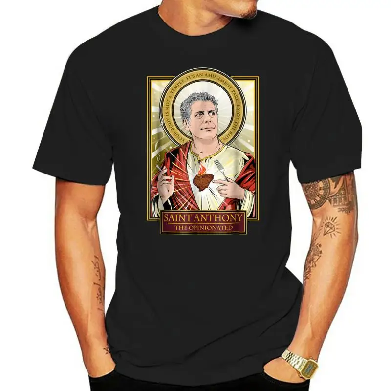 Saint Anthony The Opinionated Black T-Shirt S-3Xl High Quality Tee Shirt