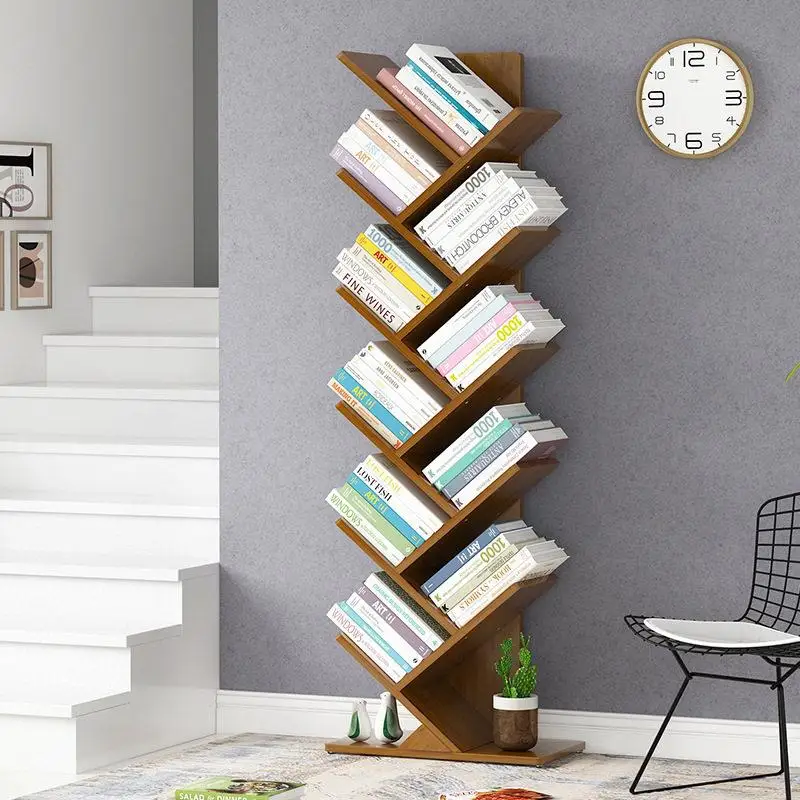 creative-desktop-bookshelf-tree-shape-stand-simple-children's-living-room-home-use-storage-desktop-organizer-non-install