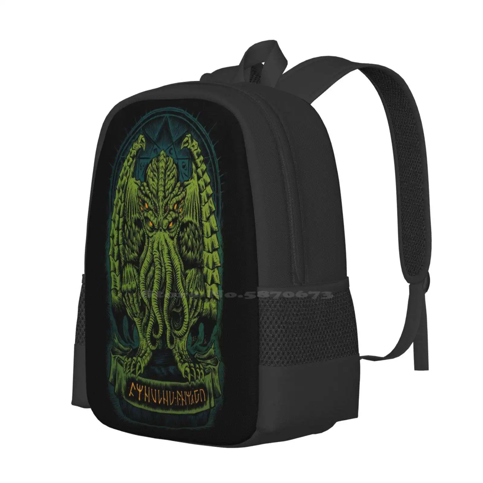 The Sleeper Of R'Lyeh New Arrivals Unisex Bags Student Bag Backpack Hp Lovecraft Elder One Rlyeh Cosmic God Horror Call Of