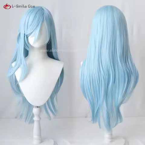 Hinomori Shizuku Cosplay Wig Shizuku Blue Heat Resistant Synthetic Hair Halloween Anime Cosplay Costumes Women Wigs + Wig Cap
