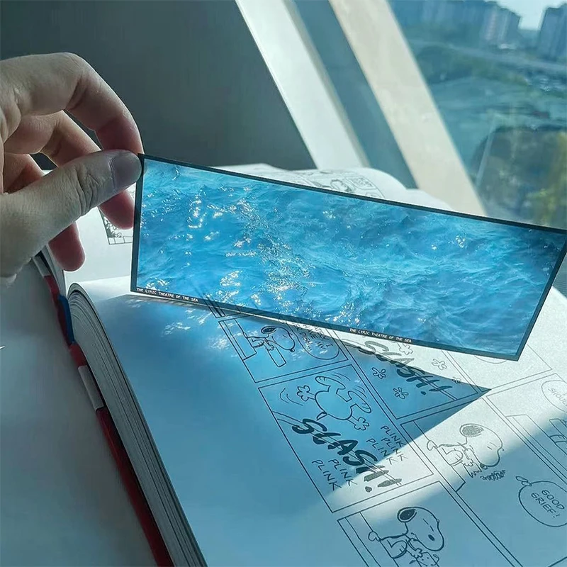 

Delicate Transparent Acrylic Ocean-Themed Bookmark Reading Mark Student Gift Premium Feeling Film Bookmarks