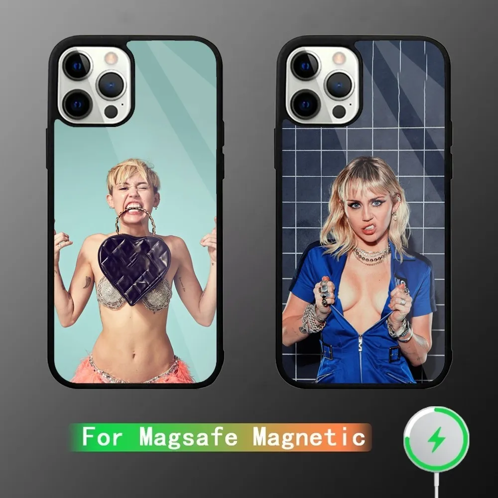 

M-Miley-Cyrus Phone Case For iPhone 15,14,13,12,11,Plus,Pro,Max Mini Magsafe Magnetic Wireless Charging