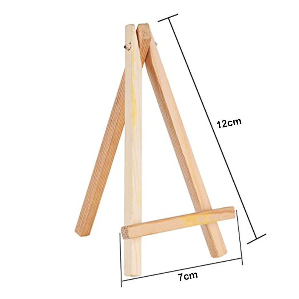 12pcs Mini Wooden Display Easels 7*12cm Wood Easel Stand for Phone Photo Frame Painting Wooden Mini Easel