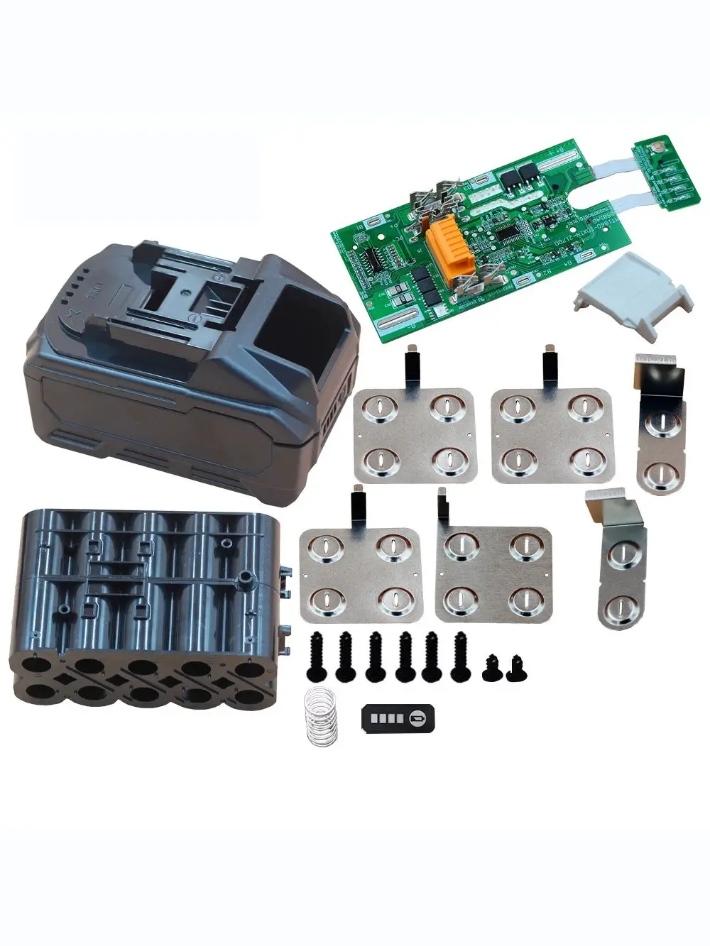 Doscing 10X21700 18V obudowa baterii ładowanie płyta ochronna do elektronarzędzi Makita 18Volt BL1860 BL1830b BL1850b BL1840 LXT-400 8A — 2