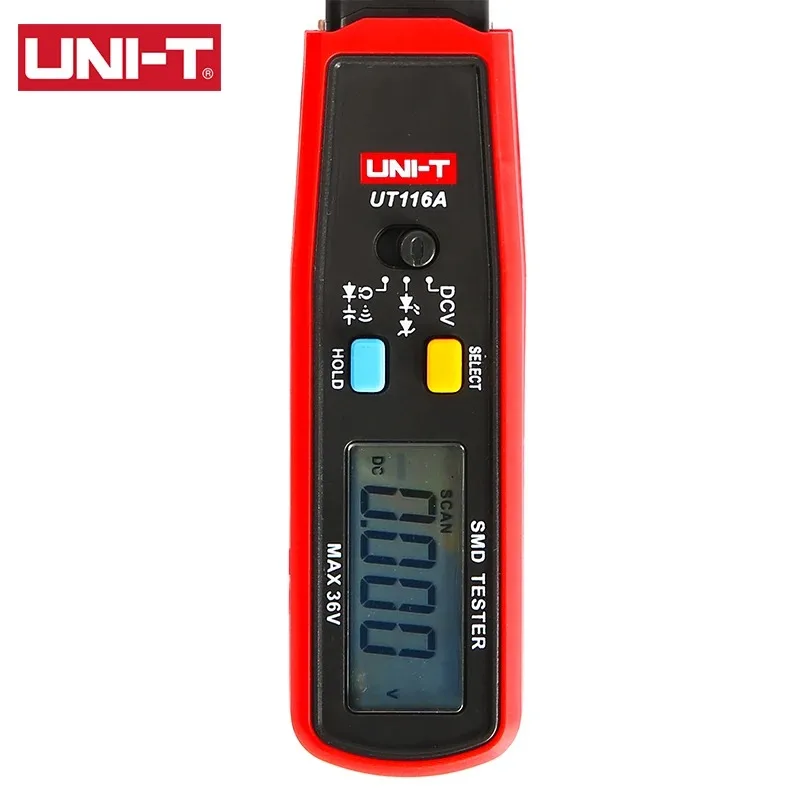 

SMD Tester 36V Voltage Meter Resistance Capacitance Zener Diode Continuity Battery Tester UNI-T UT116A UT116C