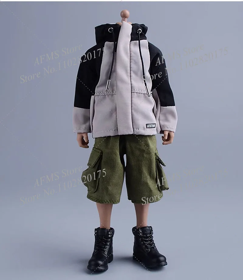 Botas colecionáveis em escala 1/12, botas táticas militares de trekking, sapatos de trabalho, tênis adequados para homens de 6 espaços, corpo de figura de ação de soldado