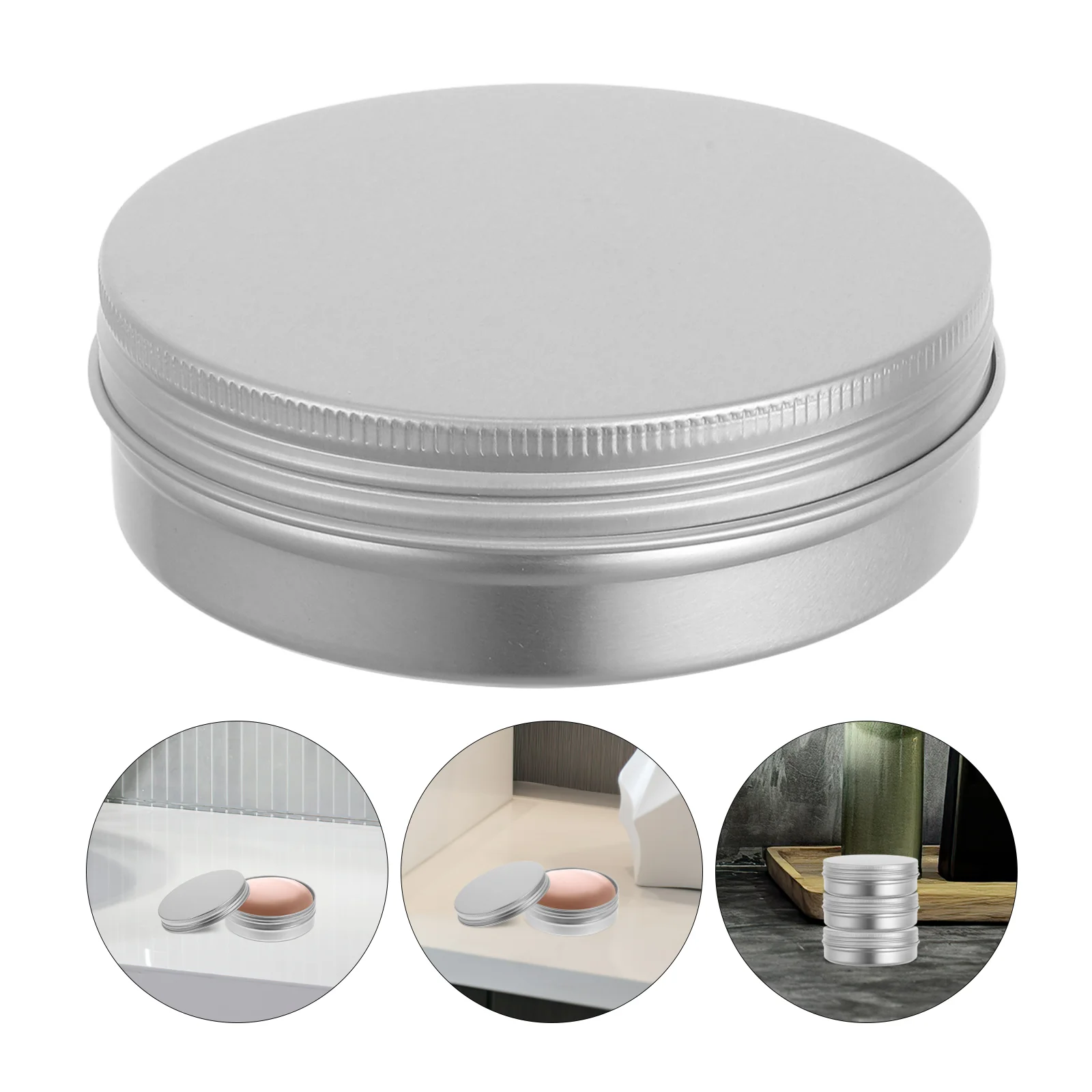 3 Pcs Tin Box Soap Aluminum Travel Portable Sink Food Containers with Lids Bath Cases