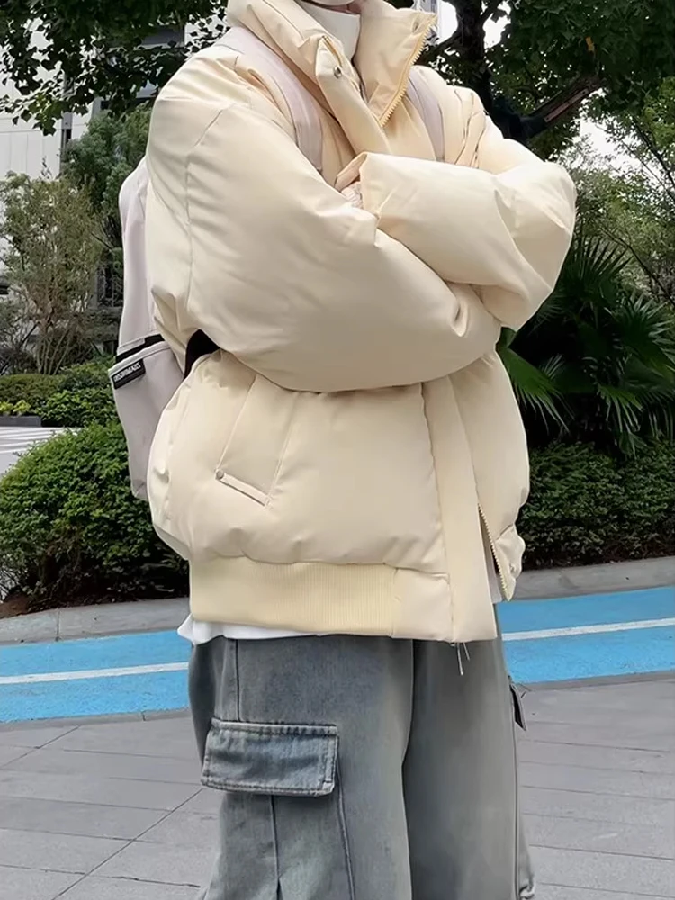 

Мужское зимнее пальто Cleanfit Goose Yellow Thiened из теплого хлопка с воротником-стойкой, длинное пальто с воротником-стойкой для пар, длинное длинное пальто...