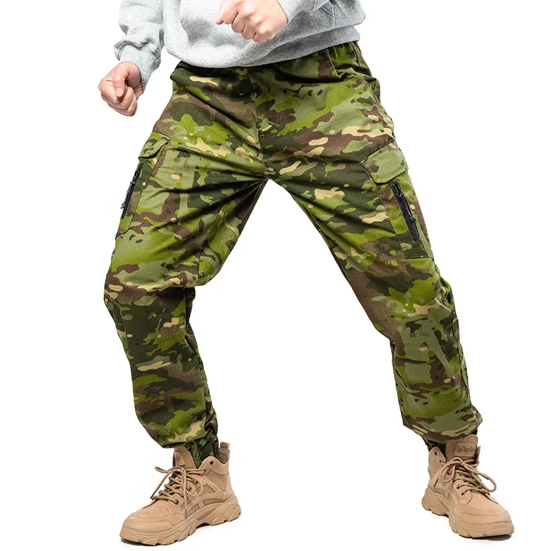 Men Tactical Joggers Outdoor Ripstop Hunting Cargo Pants Working Clothing Hiking Lightweight Trousers Men's Streetwear