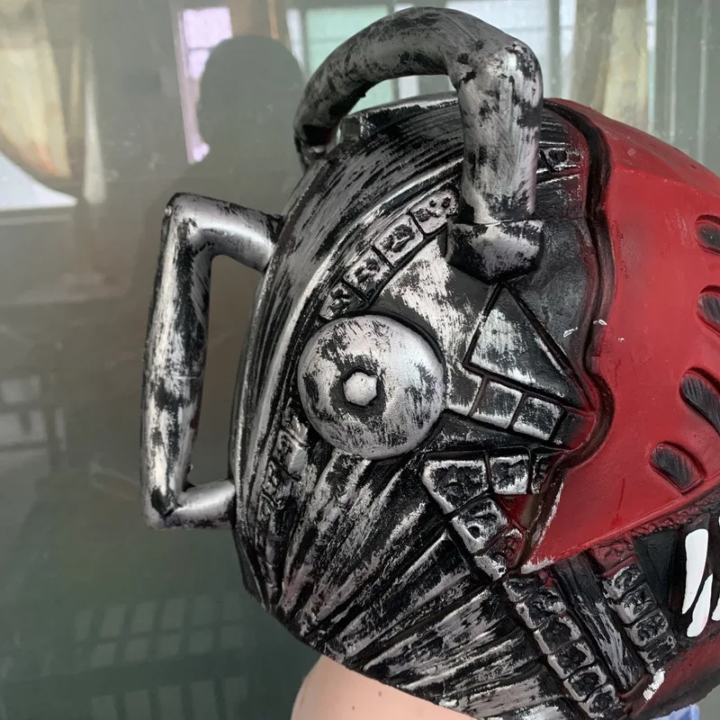 Halloween Horror Chainsaw Mask Latex Scary Full Head Costume Cosplay Haunted House Carnival Party Accessory