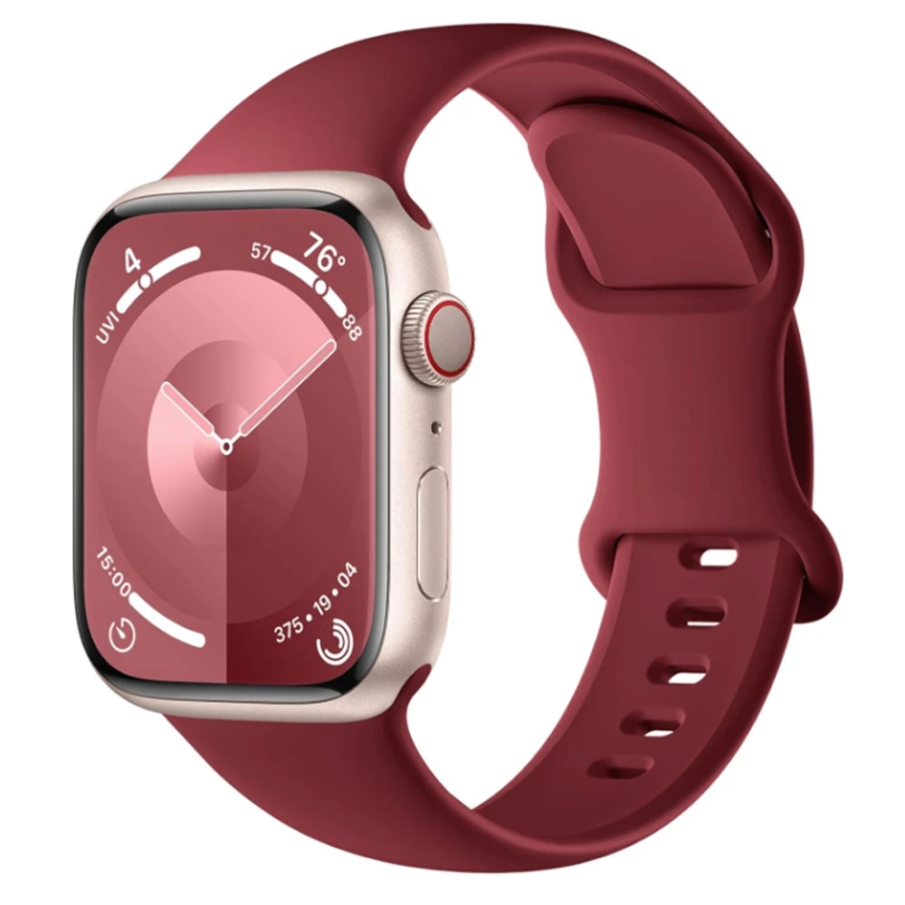 4 Pack Silicone FOR Apple Watch Band For Women Sport 38mm 40mm 41mm 42mm 44mm 45mm 49mm Correa strap for iwatch