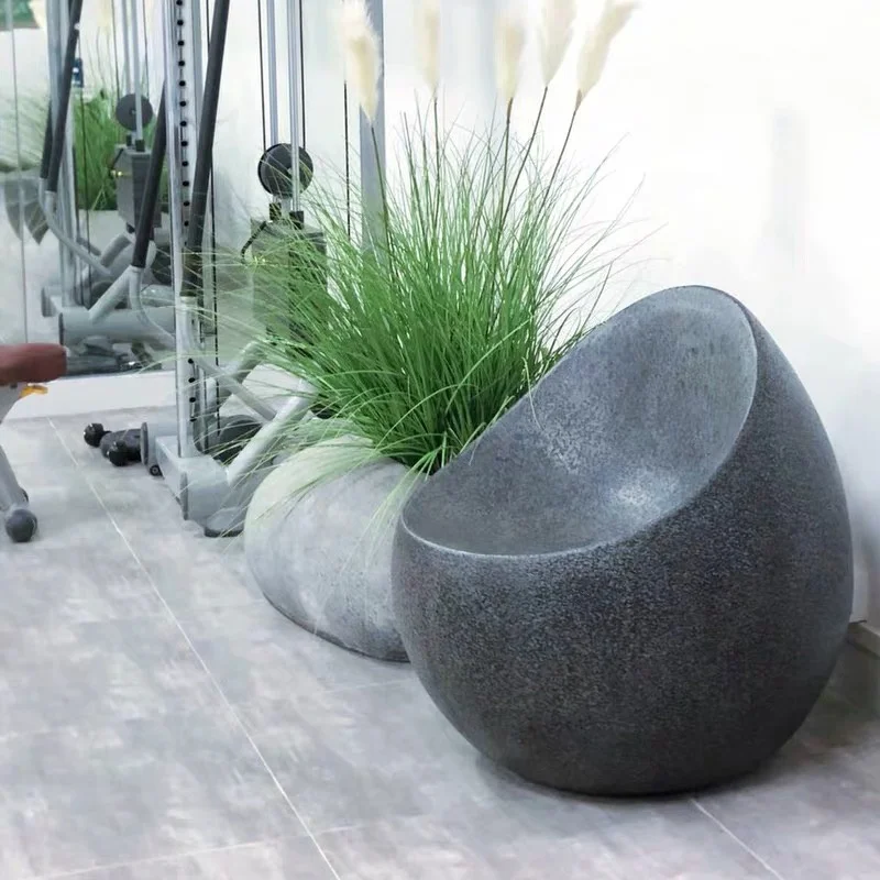 Suministros de jardín Muebles para el hogar Asientos de paisaje interiores al aire libre de fibra de vidrio