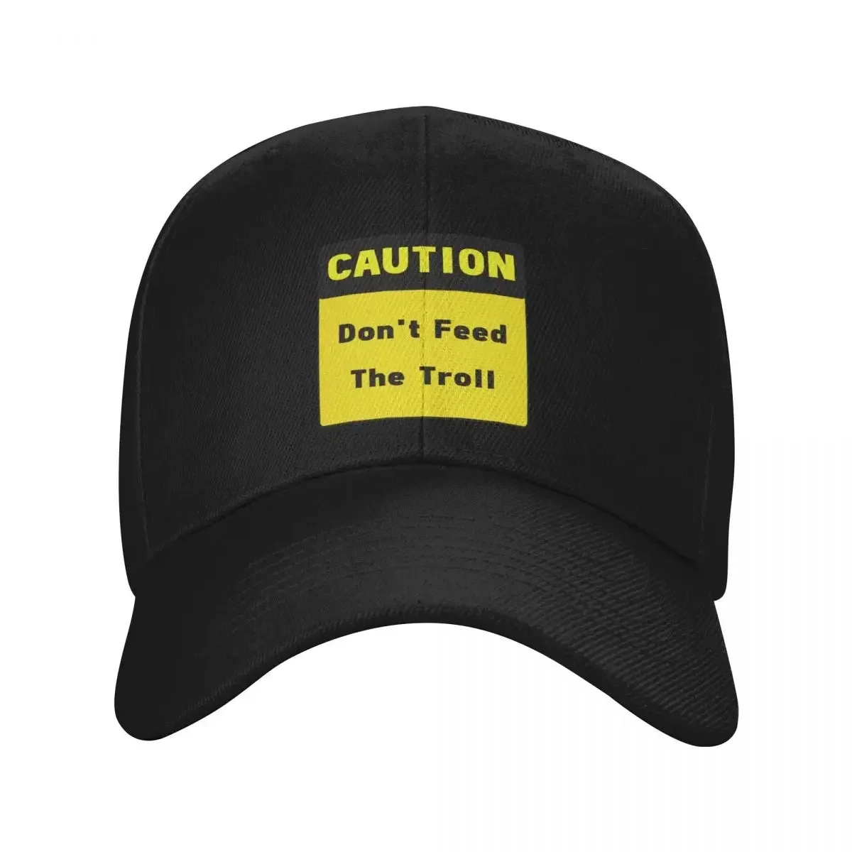 New Caution. Dont Feed The Troll Sign Baseball Cap Custom Hat Tea Hat Vintage Women's Men's