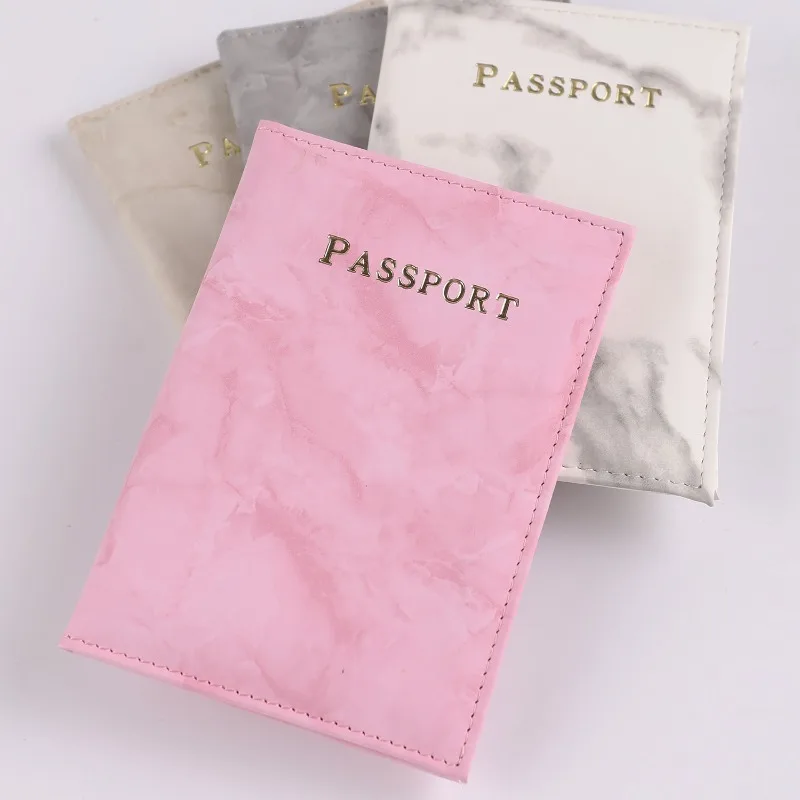 

New White Pu Leather Travel Passport Holder Case Fashion Passport Cover Case Wallet for Men Women