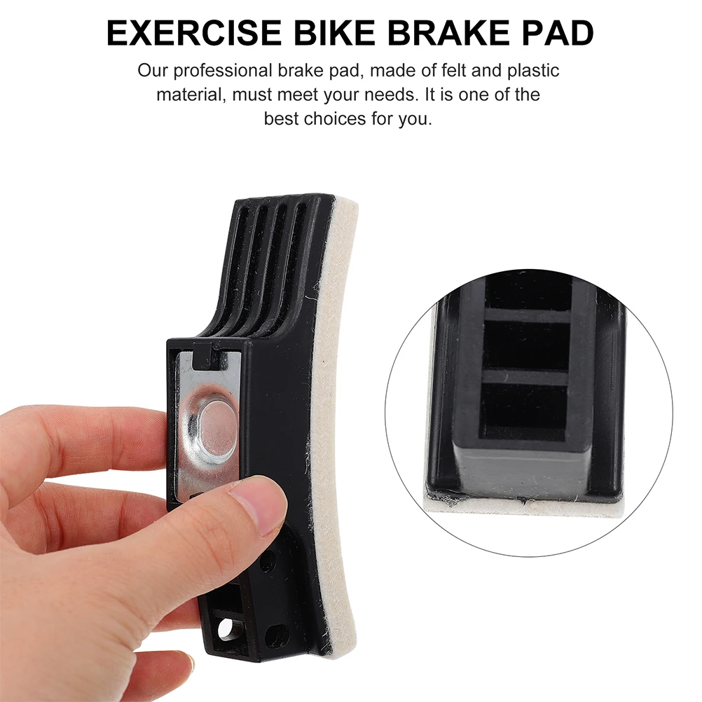 

2 Pcs Brake Pads Fitness Bike Friction Brakes Break Exercise Felt for Indoor Replacement Wool
