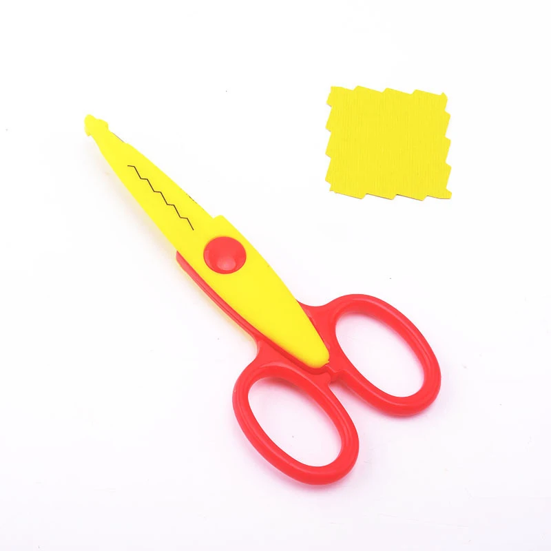 6Pcs/Pack Creative Laciness Scissors DIY Scrapbook Paper Diary Decoration Kid Safety Flower Shears Album