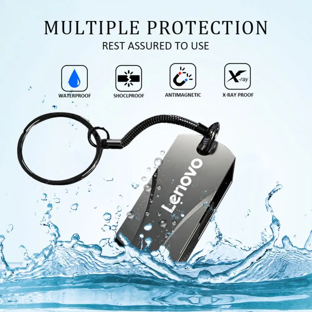 Lenovo USB 3.2 Usb Flash Drive 16TB 8TB High Speed Pendrive 4TB 2TB DC4 Waterproof USB Stick De Memoria Flash Disk For Ps4 Ps5