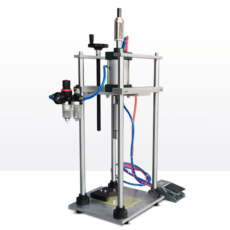 空気圧デスクトップオイルボトルキャップキャッピングマシンエッセンシャルボトルビールボトルキャッピングマシンソーダボトルキャップキャッピングマシン