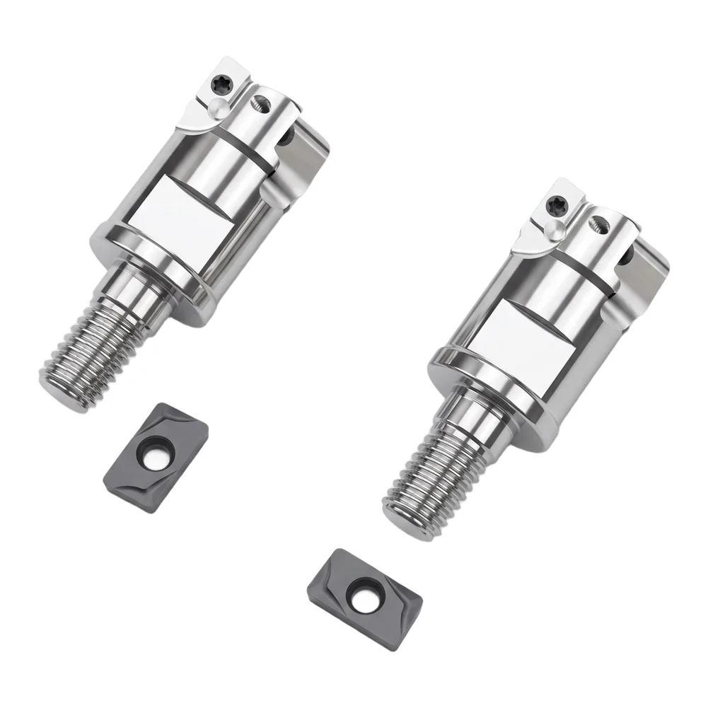 Square Shoulder Shank Milling Head with 16mm Thread Connection Compatible with For BAP3 and APMT1135 Milling Tasks