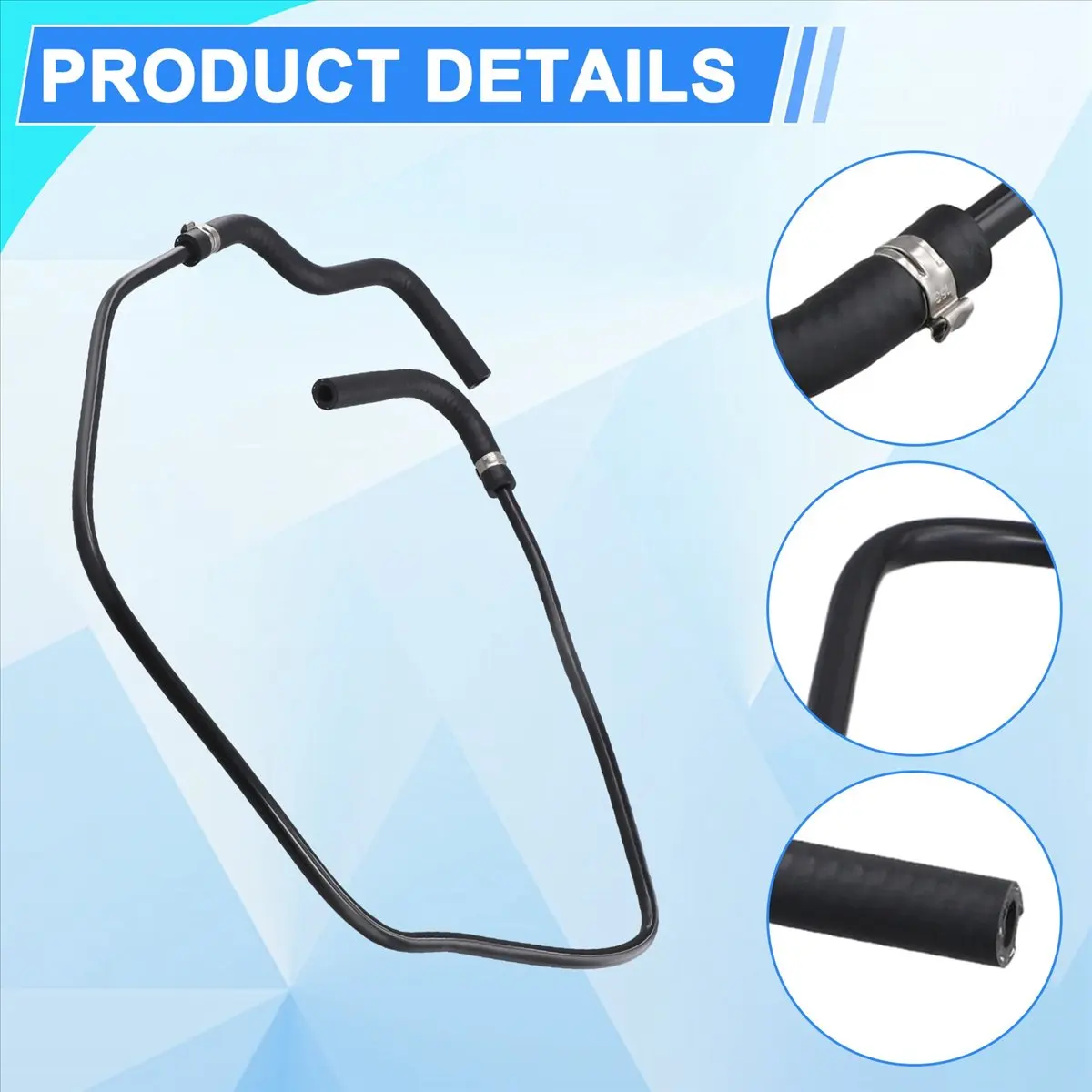 #89W (Black)Car Cooling Radiator Reservoir Hose GN15-8A365-GC for Ford,Automotive Parts & Accessories