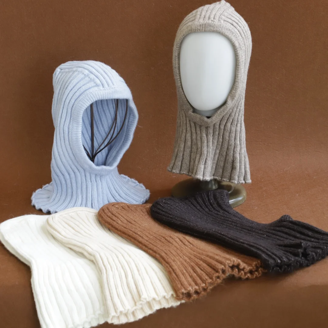 2026 NEW Winter Hat Real Rabbit Fur Winter Hats For Women Fashion Warm Hats Upgrade thickened extended Pullover scarf hat