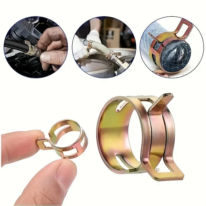 10 50 قطعة خط الوقود خرطوم المشابك مقاطع الربيع السحابة ل الهواء انبوب ماء أنبوب موصل 5 مللي متر 6 مللي متر 7 مللي متر 8 مللي متر 9 مللي متر السيارات السباكة #4