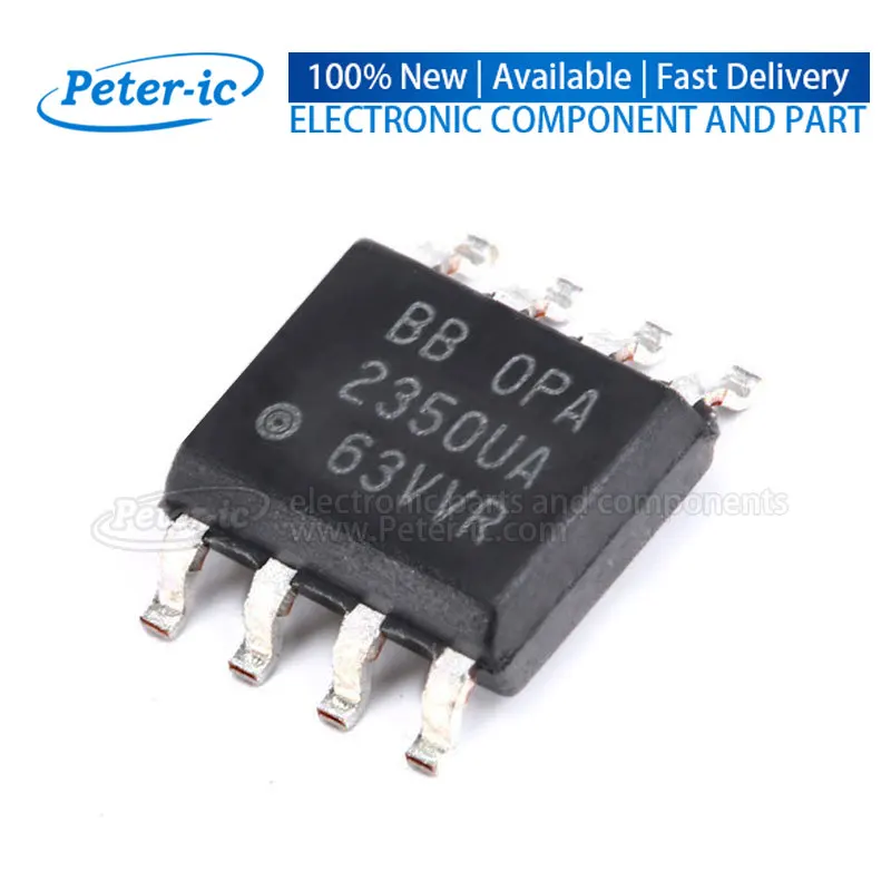 OPA2350UA/2K5 2350UA SOIC-8 22V/us 38MHz 0.5pA Dual Channel Precision Op Amps SOP8 Available Peter-ic(1pcs)