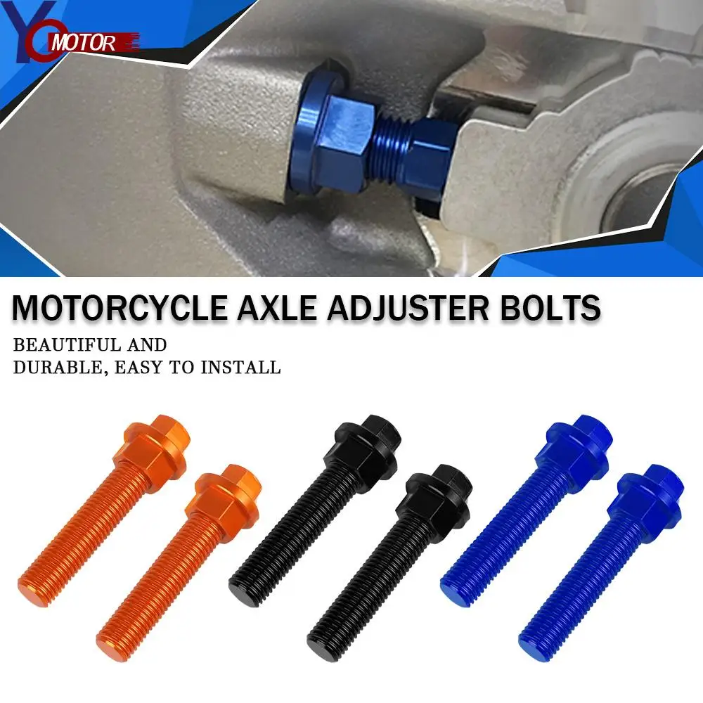 

10MM For K-T-M 105 125 200 250 300 350 390 450 530 SX F EXC EXCF 2007-2021 2020 2019 Rear Axle Blocks Chain Adjuster Bolt Screw