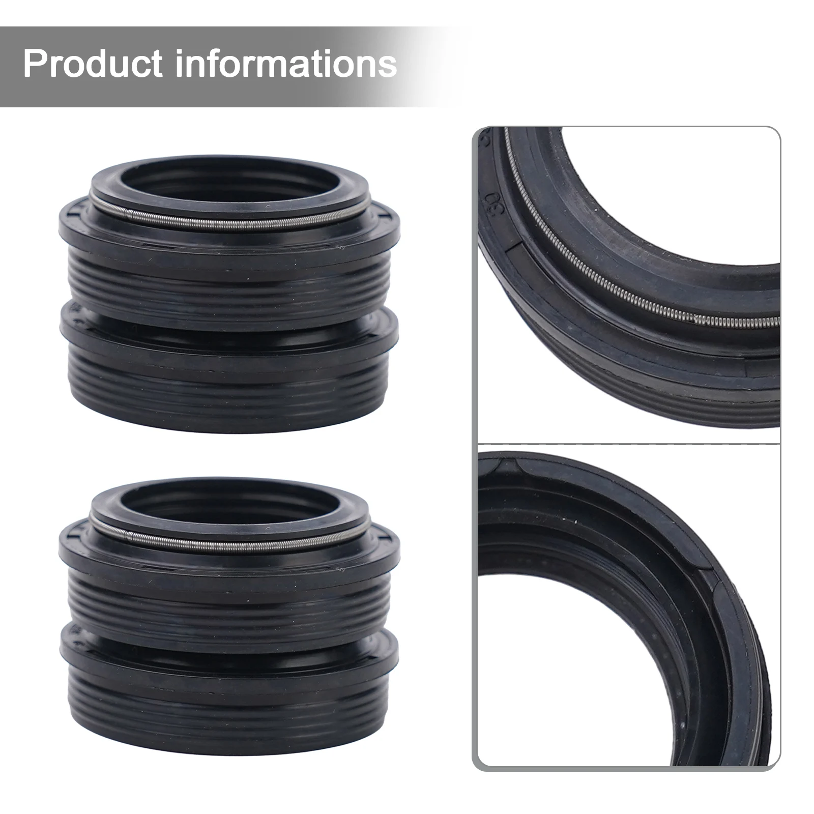 2Pcs Road Mountain Bike Bicycle Fork Dusty Seal 28.6/30/32/34mm Dust Wiper Oil Seal Setting Dustproof Fork Oil Seals MTB Bikes