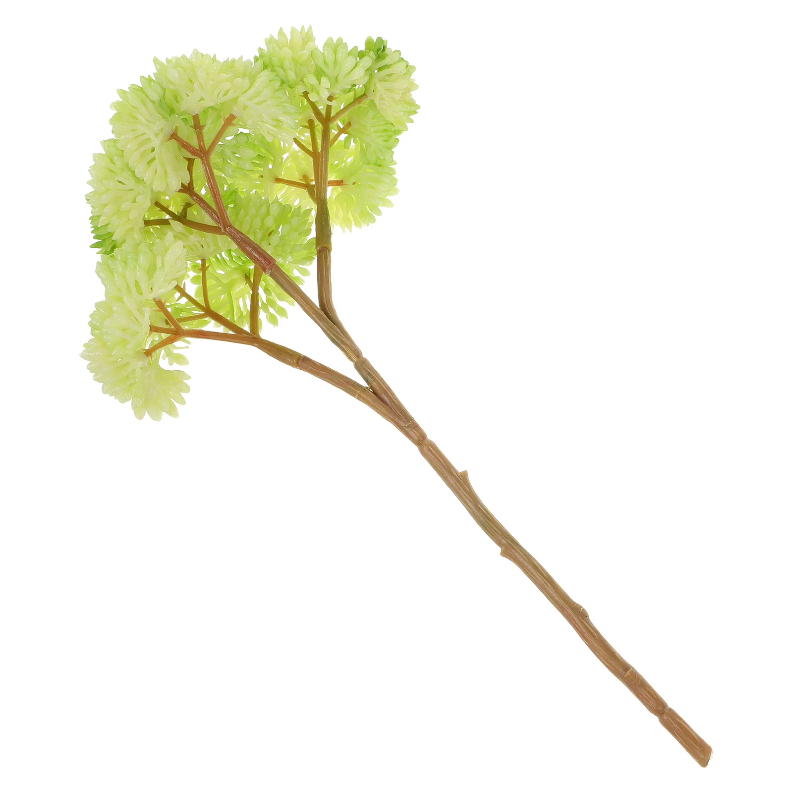 نباتات عصارية صناعية واقعية غير بوعاء سيقان خضراء صغيرة لديكور المنزل الداخلي والخارجي ترتيب إكليل قطعة مركزية للحديقة