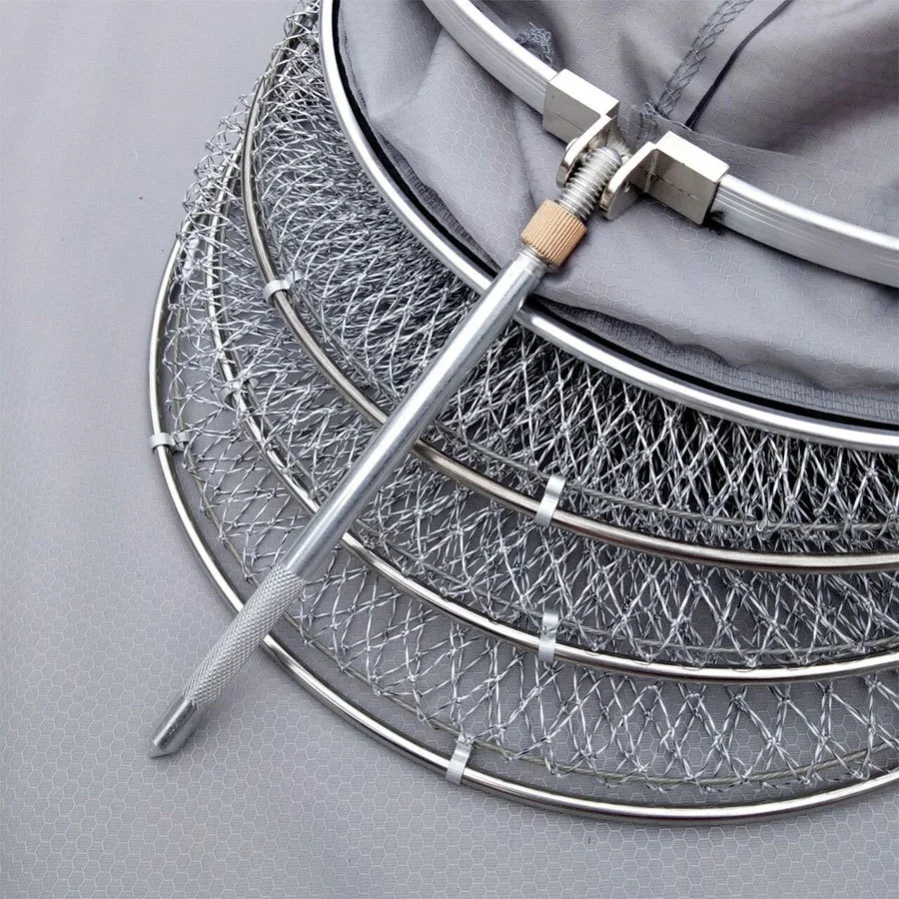 handcrafted-fish-guard-net-wild-fishing-small-eye-silk-thread-mesh-pocket-anti-hang-quick-dry-black-pit-fish-guard-fish-net