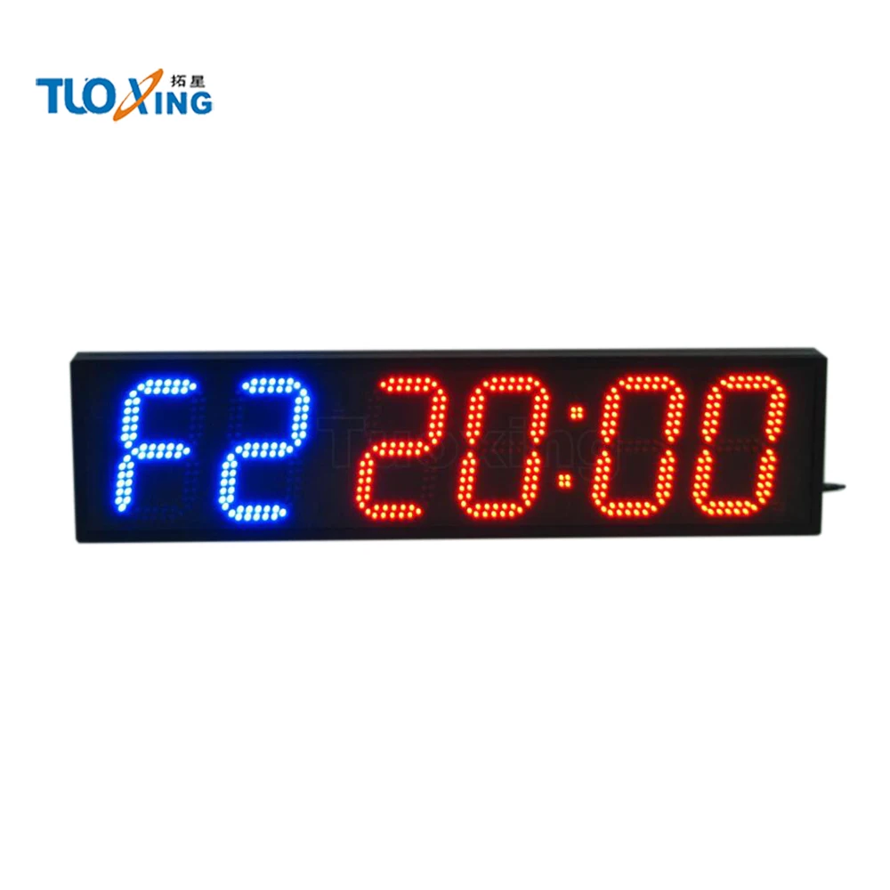 6 inch 6 digits led sports timing digital swimming pace clock