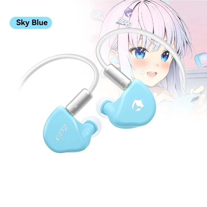 epz-g20-gaming-esports-dedicated-computer-fps-iem-hifi-in-ear-wired-earphones-music-headphones-with-type-c-18mm-35mm-cable