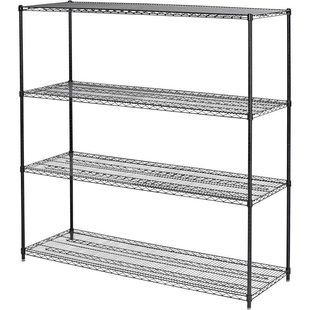 

Система стеллажей Alera BA Plus, 72x24x72 дюйма, черный антрацит, сверхпрочная проволочная полка