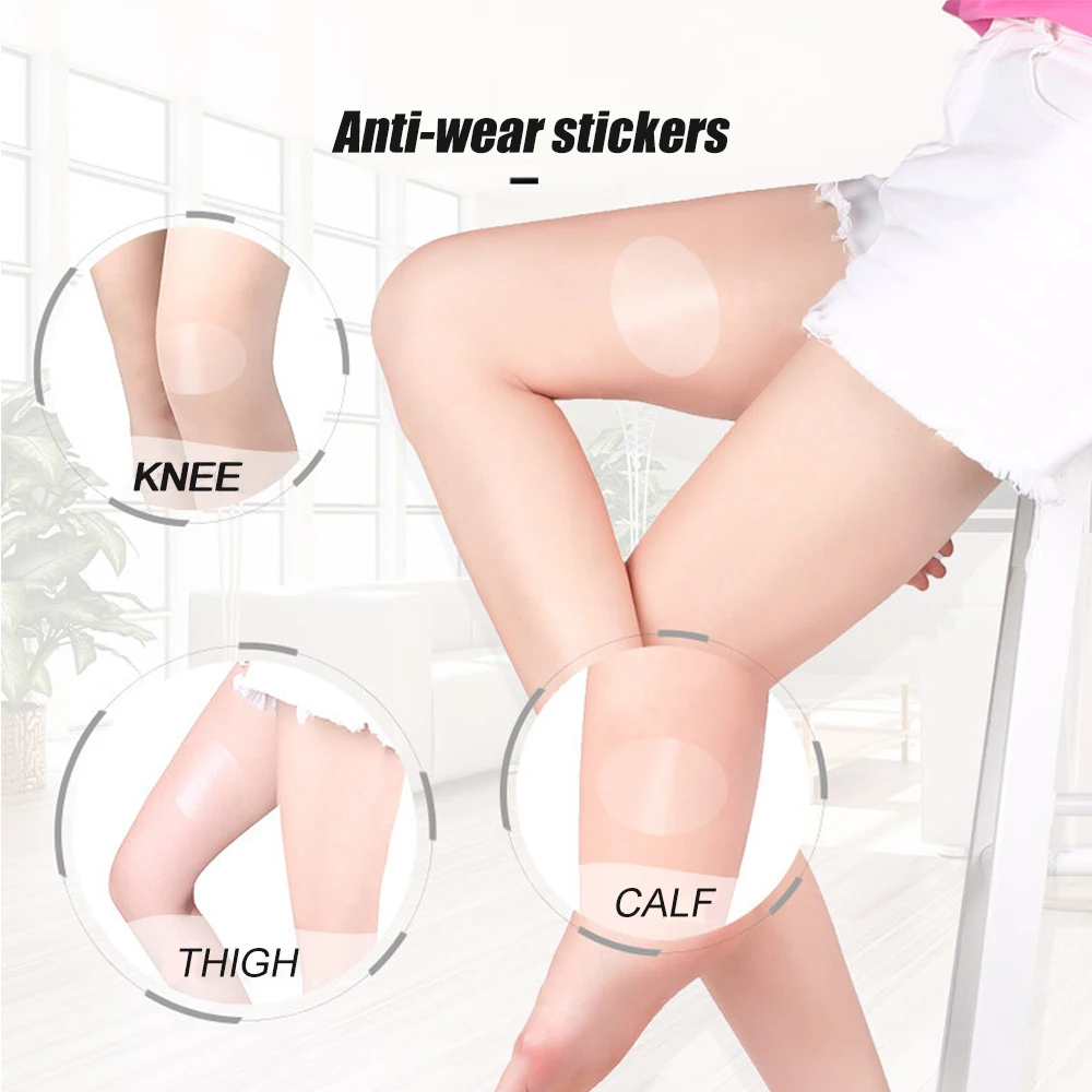 10Pcs/Set Invisible Thigh Tapes Anti-friction Foot Pads Disposable Thigh Patches From Rubbing Stickers Body Care Thigh Tapes