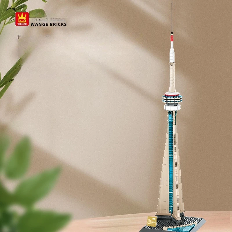 

TV Tower Model Building Blocks Landmark Building Series Ornament Assembled Educational Toy Kid Holiday Gifts