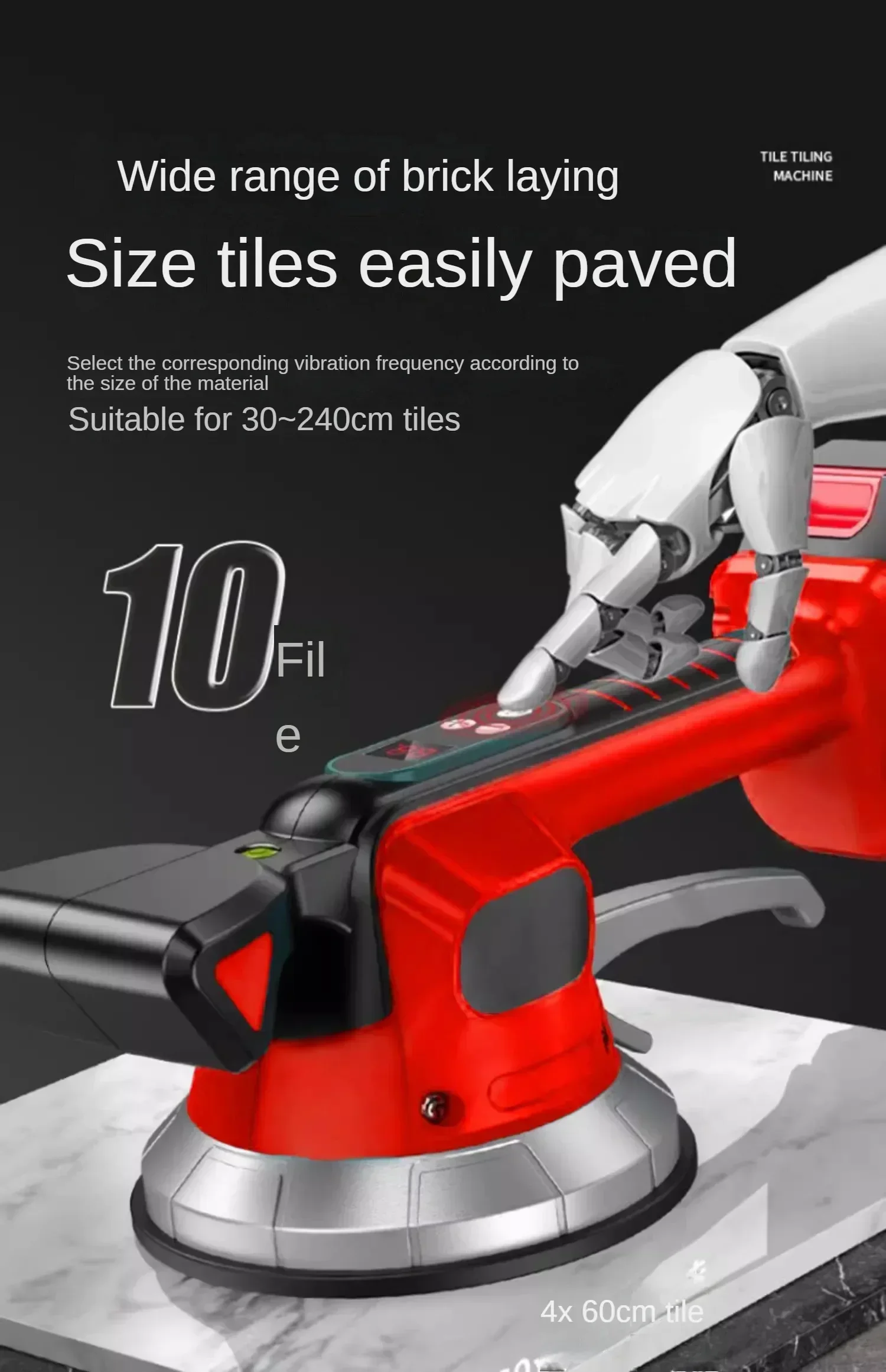 Vibrating Tile Tiler - Effortlessly Lay Large Format Floor and Wall Tiles