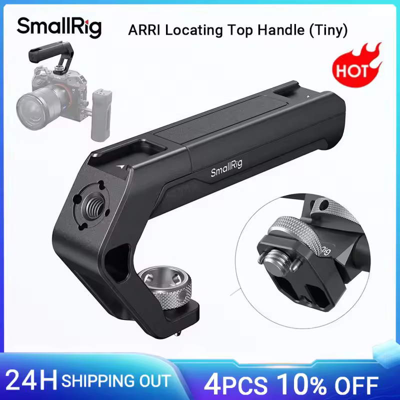 ידית עליונה אוניברסלית של SmallRig למיקום ARRI (קטנה), ידית קלה עם נעל קרה עבור DSLR, SONY ו-Nikon תא מצלמה 4757