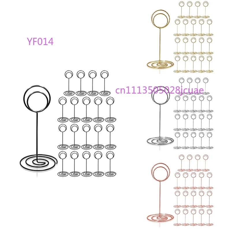 20Pcs 3.35 Inch Table Number Holders, Place Card Stand for Wedding Party Graduation Reception Decoration