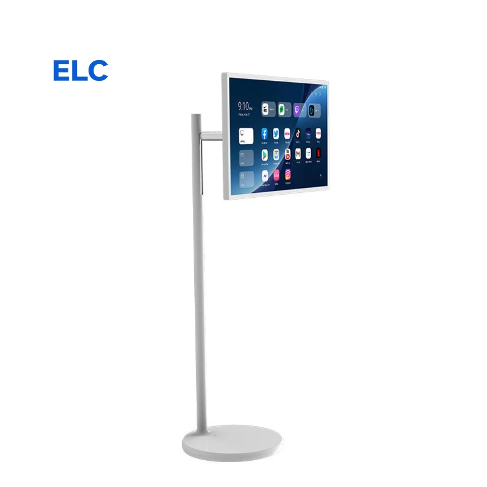 Portable 21.5 Inch LED White Incell Android 8GB+128GB Touch Display Screen Rotate USB Wifi Smart Online Television For Work
