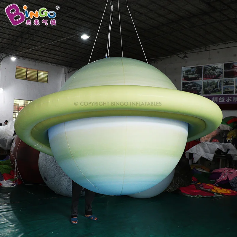 

Vivide Inflatable 5ft Saturn Airtight Model PVC Inflatable Planet Blow Up Balloon Planet Toys For Decoration/Display-BG-Z0558