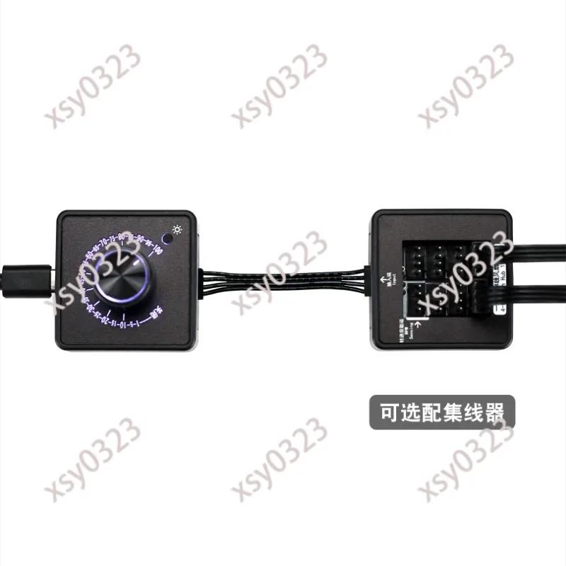 4-Wire Fan PWM Governor DC 5V 12V 24V USB Type-C PD QC Quick Charge Computer Cooling