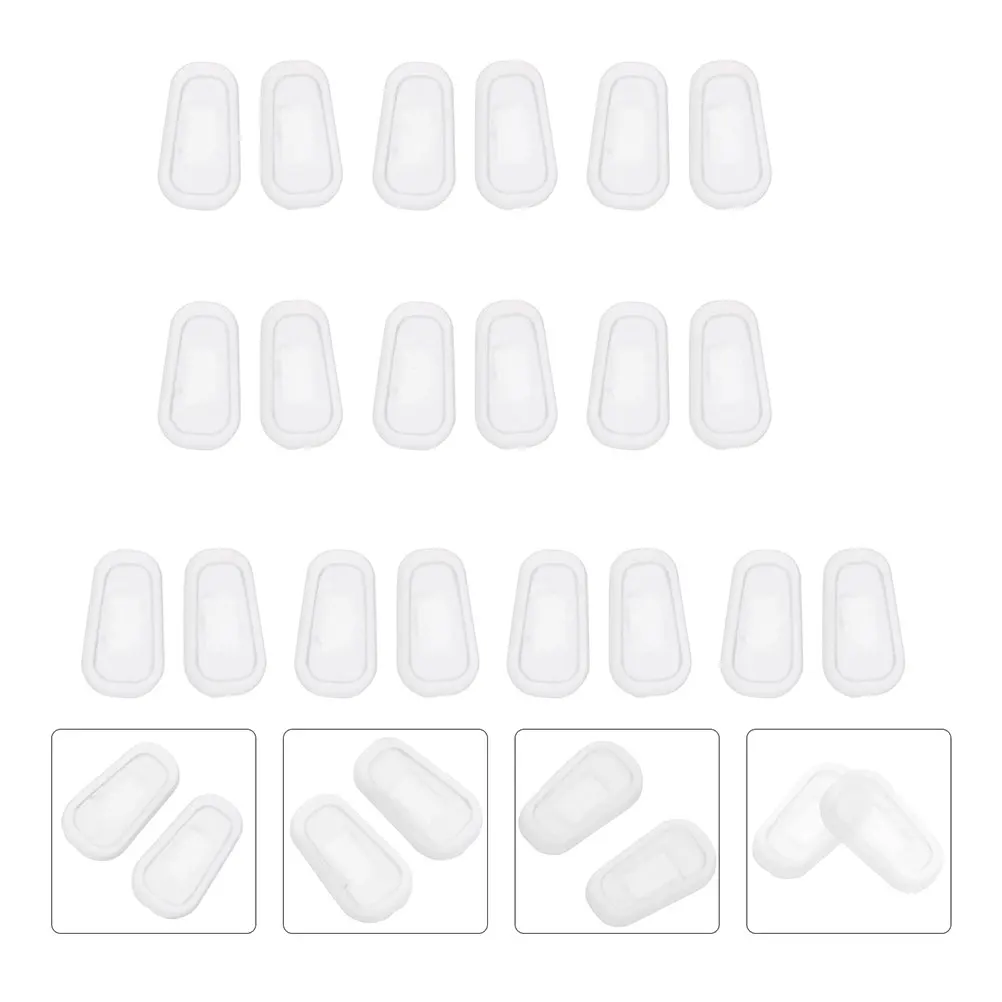 

25 Pairs Glasses Nose Pads Covers for Eyeglasses Replacement Sunglasses Universal Silica