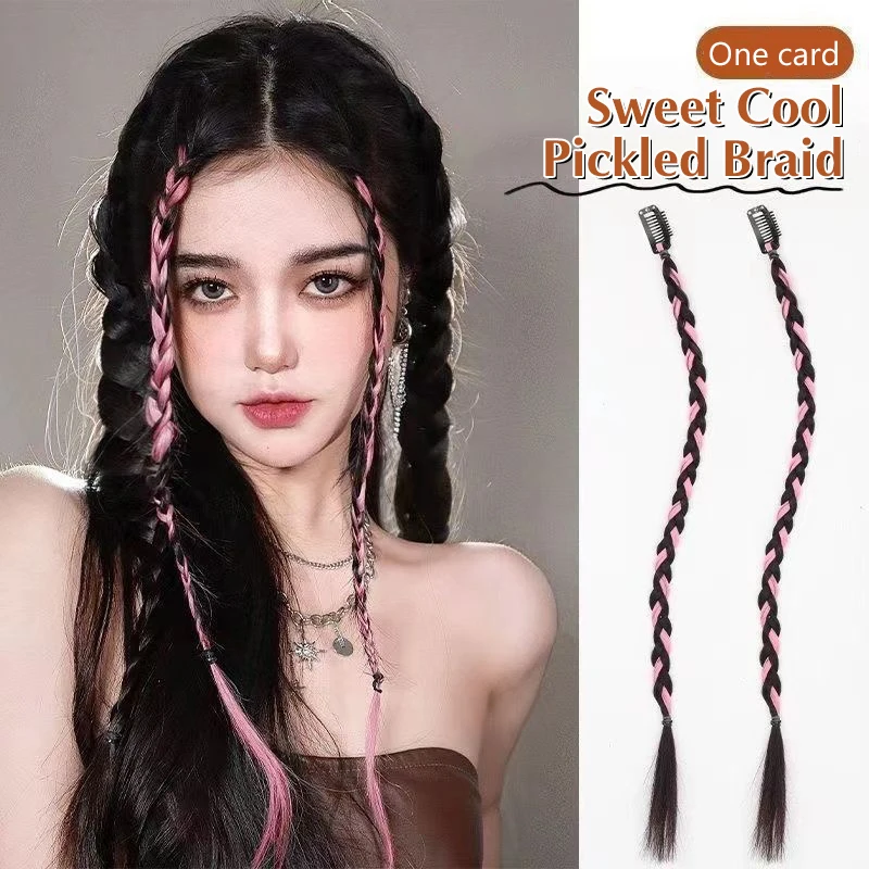 강한 BB 클립을 가진 끈으로 묶은 가발 여자를 위한 경량 상자 끈으로 묶은 포니테일 머리 조각