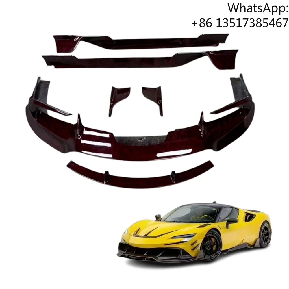 Accesorios Automotrices para Automóviles, Kit de Carrocería de Fibra de Carbono Seca para Ferrari SF90 2019-2022