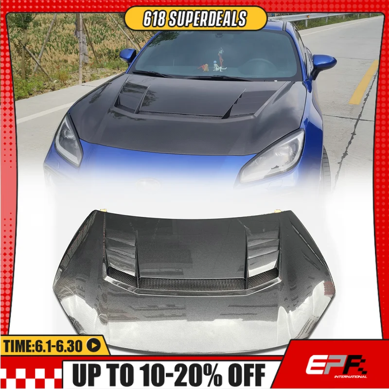 

For Toyota GR86 (ZN8) / Subaru BRZ (ZD8) VVR Type Front Vented Hood, Aero Performance Trim, Direct Fit Mod