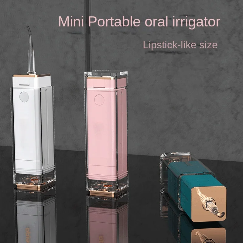 

Oral Irrigator for Girls Portable Mini Pink Water Flosser Pulse Mini Dental Water Jet USB Rechargeable Water Pick Oral Machine