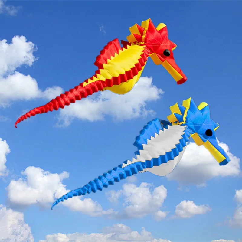 성인용 해마 연 부드러운 연줄 비행 야외 장난감 파워 연 바람 연 장난감 스포츠 풍선 장난감 레이저 포인터